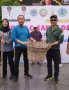 Wali Kota Pontianak Edi Rusdi Kamtono menyampaikan rencana pembangunan TPST berkapasitas 200–300 ton per hari dan pengolahan sampah organik menjadi pupuk saat membuka puncak World Cleanup Day 2026 di Taman Digulis Untan, Pontianak, Minggu (11/10/2026).
