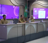 Diskominfo Kota Pontianak menggelar sosialisasi Google Workspace untuk meningkatkan produktivitas dan efisiensi kerja ASN di Aula Sultan Syarif Abdurrahman, Kantor Wali Kota Pontianak.