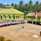 Upacara peringatan Hari Santri di Ponpes Darut Thalibin, Peniraman, Kabupaten Mempawah.