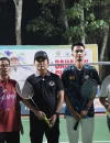 Wakil Wali Kota Pontianak saat membuka Turnamen Bulutangkis Bahasan Cup di TCR Stadium, Kecamatan Pontianak Tenggara, Sabtu (25/10/2026) malam.
