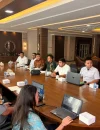 Rapat koordinasi persiapan Program Teman Bus dengan skema BTS di Kantor Wali Kota Pontianak, Kamis (29/10/2026).