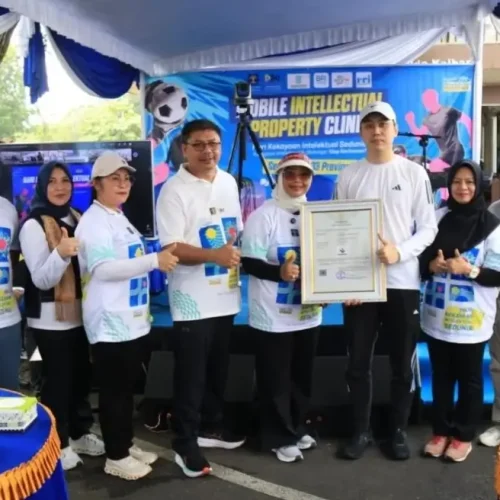 Erlina Ria Norsan menghadiri Hari Kekayaan Intelektual Sedunia 2026 di Ayani Megamal Pontianak.