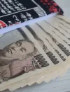 Ilustrasi mata uang yen Jepang di tengah pelemahan nilai tukar terhadap dolar Amerika Serikat.