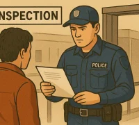 Ilustrasi - pemeriksaan paspor dan kartu identitas dalam operasi penertiban dokumen palsu di Johor.