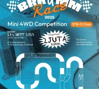 Poster brrUmm Race 2025 Pontianak ajang balap Mini 4WD #GakGituGituAja Poster brrUmm Race 2025 Pontianak ajang balap Mini 4WD #GakGituGituAja