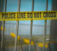 Ilustrasi garis polisi - Perkara kasus pembunuhan wanita di kawasan permukiman di Depok.