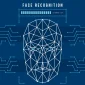 Ilustrasi registrasi kartu SIM baru menggunakan teknologi biometrik face recognition melalui pemindaian wajah.