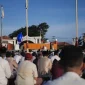 Suasana pagi Lebaran saat pelaksanaan sholat Idulfitri.