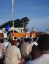 Suasana pagi Lebaran saat pelaksanaan sholat Idulfitri.