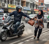 Ilustrasi - Pelaku penjambretan dengan modus pepet motor diamankan Satreskrim Polres Singkawang.