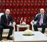 Presiden Turki Recep Tayyip Erdogan menyampaikan pernyataan terkait konflik Rusia–Ukraina dan menegaskan Laut Hitam bukan arena perang. (Dok. AP)