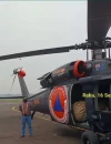 Helikopter disiapkan untuk operasi water bombing menangani karhutla di Taman Nasional Gunung Palung.