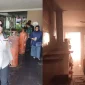 Kebakaran Coffee Shop Butu di Jalan Gajah Mada, Pontianak Selatan, yang diduga dipicu ledakan tabung gas LPG.