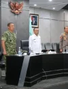 Wakil Gubernur Kalbar Krisantus Kurniawan saat mengikuti Apel Kesiapsiagaan Karhutla Nasional 2026 di Kantor Gubernur Kalbar.