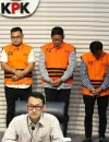 KPK mengumumkan penahanan empat tersangka baru dalam kasus korupsi proyek PUPR OKU. (Dok KPK)