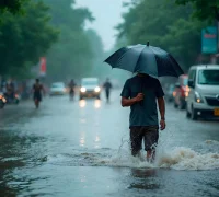 Ilustrasi - Peringatan dini cuaca ekstrem Kalimantan Barat akibat hujan lebat dan pasang air laut tinggi. (freepik.com)