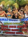 Pawai ogoh-ogoh di Pura Giripati Mulawarman Kubu Raya.
