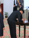 Gubernur Kalbar Ria Norsan saat melantik 206 pejabat Administrator dan Pengawas di Balai Petitih Pontianak.