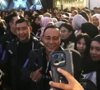 Wagub Kalbar Krisantus Kurniawan saat menghadiri peluncuran Honda Vario 125 di Gaia Mall Bumi Raya City.