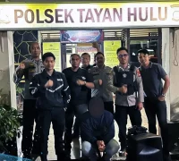 Polisi mengamankan pelaku pencurian di Gereja Santo Yosep Sanggau.