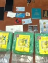 Barang bukti sabu seberat 5,269 kilogram dalam kemasan teh China, mobil Toyota Calya, uang tunai, ponsel, paspor, dan sejumlah dokumen yang disita dalam pengungkapan dugaan penyelundupan narkotika di perbatasan Aruk, Kabupaten Sambas. (Foto: Facebook/Yonarmed Bogani)