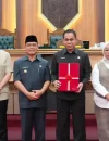 Gubernur Kalimantan Barat Ria Norsan menyampaikan perubahan KUA-PPAS APBD 2026 dalam rapat paripurna DPRD Kalbar.