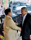 Presiden Prabowo Subianto bertemu Wakil Perdana Menteri Malaysia Ahmad Zahid Hamidi membahas bantuan penanganan karhutla di Kalimantan. (Foto: BPMI Setpres/Laily Rachev)