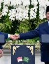 presidenri.go.id-23102025185143-68fa16cf47d450.49731907 Presiden Prabowo Subianto dan Presiden Brasil Luiz Inácio Lula da Silva berjabat tangan di Istana Merdeka, menandai penguatan kerja sama strategis Indonesia–Brasil. (Foto: BPMI Setpres/Cahyo)