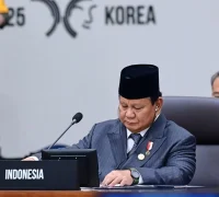 Presiden Prabowo Subianto berbicara dalam Forum Ekonomi APEC 2025 di Gyeongju, Korea Selatan, menekankan bahaya kejahatan lintas batas dan pentingnya kerja sama antarnegara. (BPMI Setpres/Muchlis Jr)