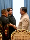 Panglima Jilah bertemu Presiden Prabowo Subianto di Istana Merdeka membahas penanganan karhutla Kalbar. (Foto: BPMI Setpres)