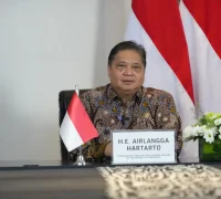 Menko Perekonomian Airlangga Hartarto sampaikan komitmen reformasi antikorupsi dan penguatan ekonomi melalui IEU-CEPA Menko Perekonomian Airlangga Hartarto sampaikan komitmen reformasi antikorupsi dan penguatan ekonomi melalui IEU-CEPA. (Humas EKon)