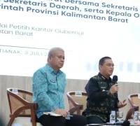 Gubernur Ria Norsan memimpin Coffee Morning bersama kepala perangkat daerah untuk membahas akselerasi pembangunan Kalbar.