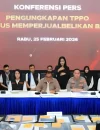Konferensi pers Bareskrim Polri atas pengungkapan sindikat perdagangan bayi nasional.