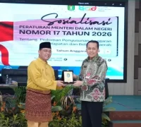 Gubernur Kalbar Ria Norsan membuka sosialisasi Permendagri Nomor 17 Tahun 2026 tentang pedoman penyusunan APBD 2027 di Kantor Gubernur Kalbar.
