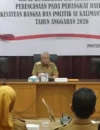 Sekda Kalbar Harisson memimpin rapat koordinasi Kesbangpol Tahun Anggaran 2026, Selasa (3/2/2026).
