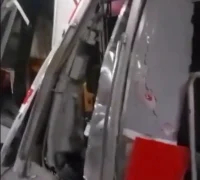 Tabrakan kereta api di Bekasi Timur.
