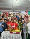 Bupati Kubu Raya Sujiwo menghadiri tasyakuran penataan Pasar Kapur Raya di Desa Kapur, Selasa (17/2/2026).
