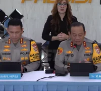Konferensi pers Polda Metro Jaya terkait perkembangan kasus teror air keras terhadap aktivis KontraS di Jakarta