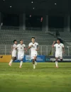 Para pemain Timnas Indonesia U-22 bersiap menghadapi pertandingan perdana kontra Filipina pada SEA Games 2025. (Dok. PSSI)