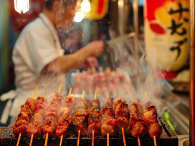 Dakkochi sate ayam Korea dipanggang dengan saus gochujang pedas manis. (idn.freepik.com/penulis/freepik)