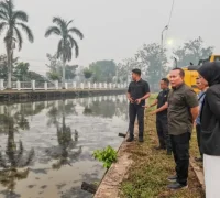 Waduk Taman Makam Pahlawan Kubu Raya disiapkan sebagai sumber air alternatif saat kemarau. (Prokopim KKR)