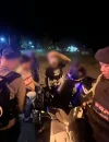 Personel Polres Bengkayang melakukan patroli malam untuk menindak aksi balap liar di kawasan Alun-Alun SDR Bengkayang.