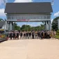 Personel Polres Bengkayang dan Unit K9 Polda Kalbar melaksanakan patroli pengamanan perbatasan di kawasan PLBN Jagoi Babang.