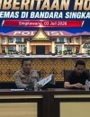 Kapolres Singkawang AKBP Dody Yudianto Arruan memberikan keterangan terkait hoaks dugaan penyelundupan emas di Bandara Singkawang.