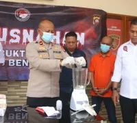 Polres Bengkayang memusnahkan 27,45 gram sabu hasil pengungkapan kasus narkotika.