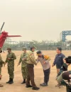 Menhan Sjafrie Sjamsoeddin meninjau kapal JS Kunisaki LST-4003 di Pelabuhan Internasional Kijing, Mempawah. (res-Mpw)